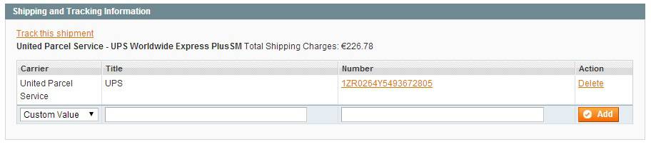 ups tracking shipping magento